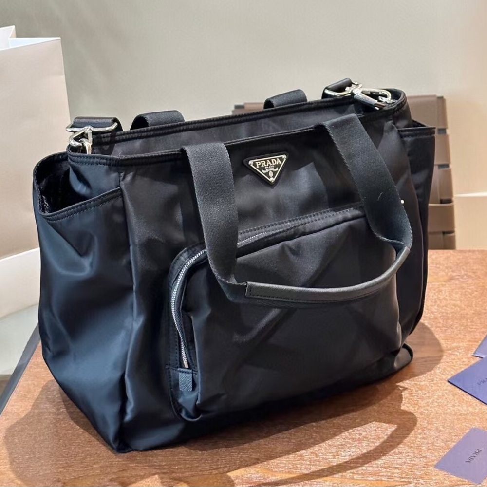 Prada Black Nylon Computer Bag - image 3